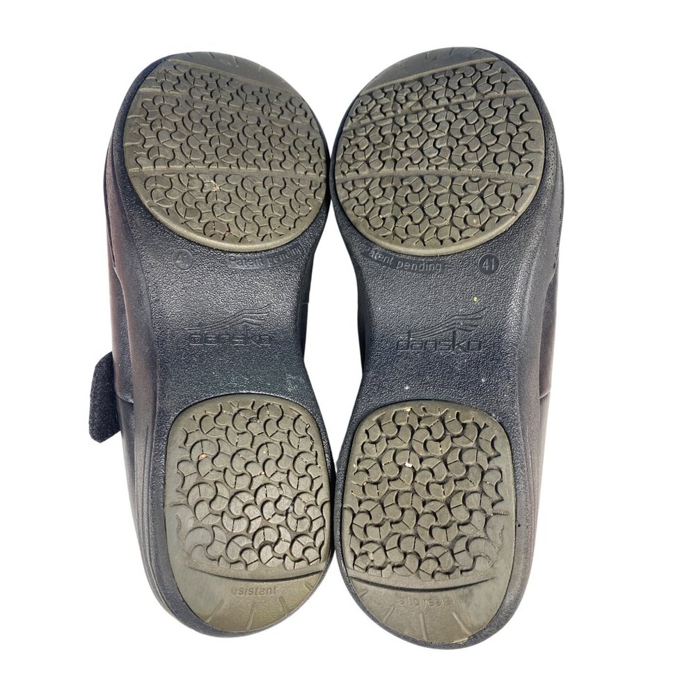 DANSKO Sonoma Annie ~ Black Leather Mary Janes Clogs Comfort Shoes Women's 41 * - Picture 9 of 11